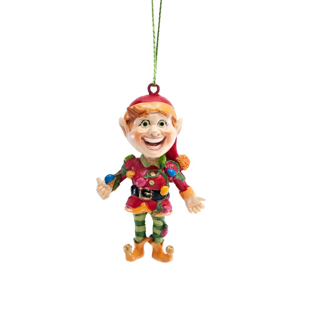 Elf Series - Light Up Elf Hanging Ornament - 6.5cm