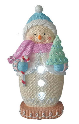 Gingerbread Snowman with LED Light 30.5cm