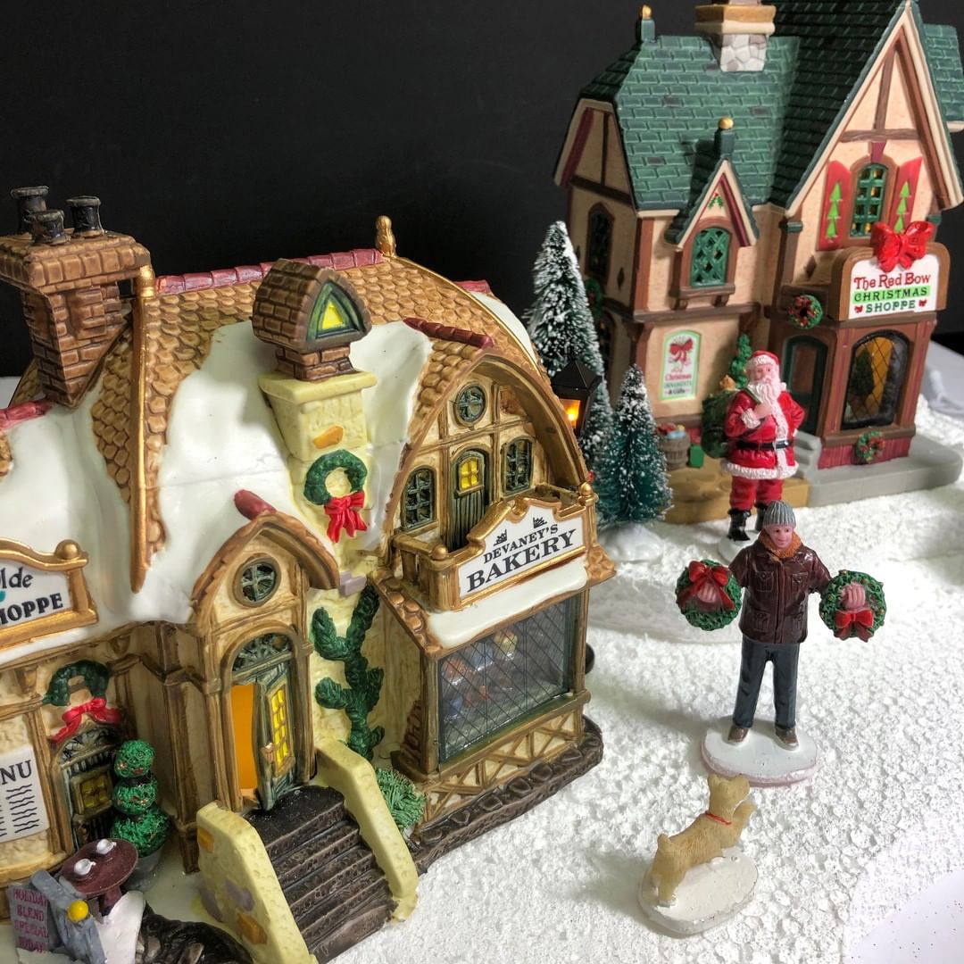 Photo Gallery of Villages with Lemax Mountains and Figurines: Christmas  Village Displays