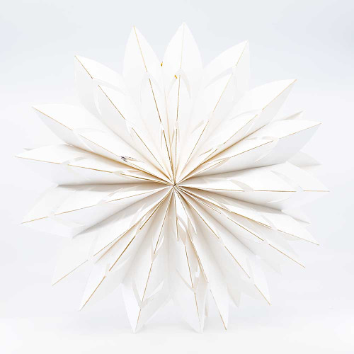 White Hanging Paper Snowflake 40cm