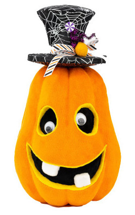 Plush Pumpkin with Top Hat